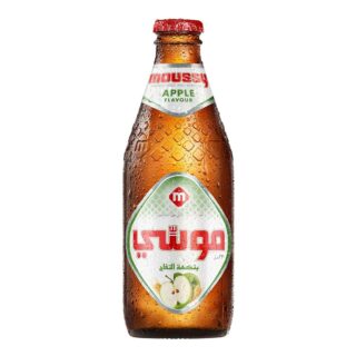 موشي شراب شعير خالي من الكحول بنكهة التفاح 330مل عبوة زجاجية