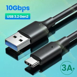 10Gbps USB3.2 إلى USB نوع C سوبر سبيد كابل البيانات ل SSD M2 الضميمة NVME M2 3A شحن سريع نوع C كابل لسامسونج شاومي