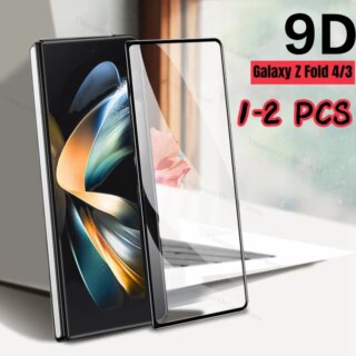 9D الزجاج المقسى لسامسونج غالاكسي Z أضعاف 4 3 2 5 حامي الشاشة على سانسونغ Z Fold4 Fpld3 Fold2 غطاء 9H HD الزجاج واقية