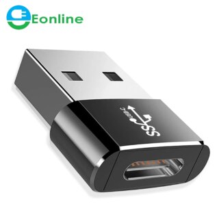 EONLINE ثلاثية الأبعاد USB OTG ذكر إلى نوع C أنثى محول محول آيفون 15 برو ماكس ل Airpods نوع C كابل شاحن البيانات محول