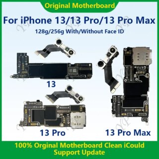 لوحة أم أصلية مختبرة بالكامل لهاتف iPhone 13 Pro Max 128g/256g اللوحة الرئيسية الأصلية مع خاصية التعرف على الوجه تم تنظيفها على iCloud شحن مجاني