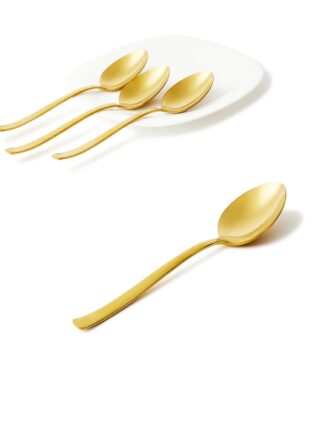 إيست من نون طقم أدوات مائدة مصنوعة من الستانلس ستيل مكون من 6 قطع – ملاعق مائدة كبيرة – لون ذهبي سبيد ذهبي سبايد 6 Pc Table Spoon 2