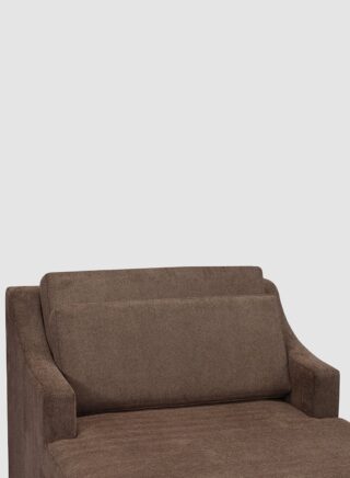 إيب آند فلو أريكة مريحة بتصميم فاخر مصنوعة من الخشب، لون بني بني