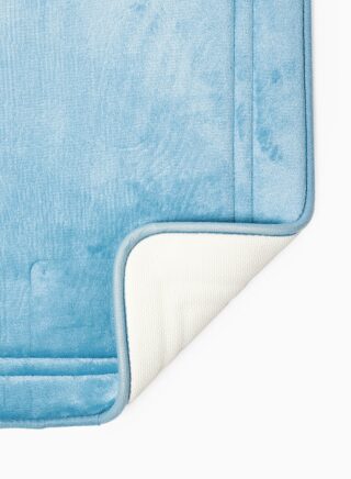 أمال دواسة حمام مصنوعة من إسفنج ميموري، مقاس 44 × 73 سم، لون أزرق سماوي أزرق سماوي 44×73سم