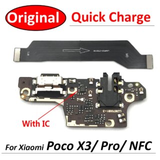 الأصلي USB مجلس شاحن شحن حوض ميناء موصل الكابلات المرنة ل شاومي POCO X3 NFC برو اللوحة الرئيسية فليكس