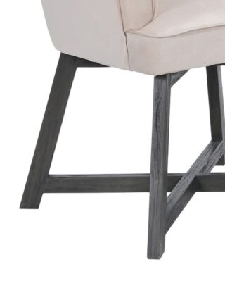 إيب آند فلو كرسي أريكة مريح بذراعين بتصميم فاخر وظهر منجَّد مقاس 64 × 54 × 70 سم، لون أوك/ وردي البلوط/ وردي 64 x 54 x 70سم