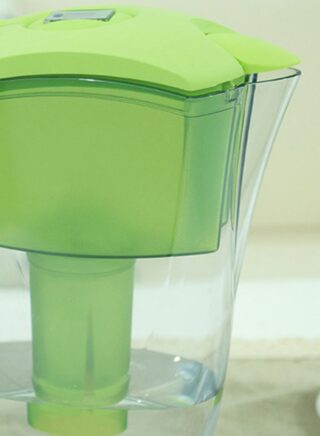 أمال إبريق ماء بتصميم محمول ومزود بنظام ترشيح لمياه شرب نقية وآمنة – لون أخضر أخضر 25.5 x 9.5 x 27سم 2