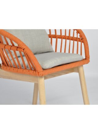 إيب آند فلو كرسي طاولة طعام مقاس 64 × 62 × 84 سم، لون برتقالي برتقالي