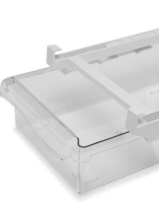 إيست من نون حاوية تخزين للثلاجة قابلة للتعليق وتتميز بتصميم متعدد الاستخدامات تستخدم كمنظم للثلاجة وسلة تخزين شفاف 2